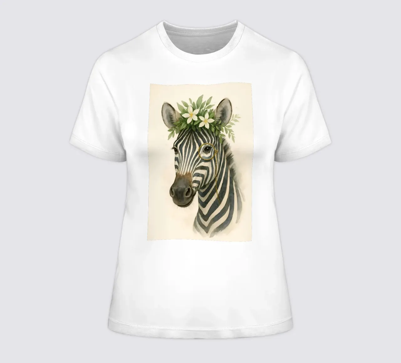 Il botanico Zebra t-shirt da donna da Graceful Desine