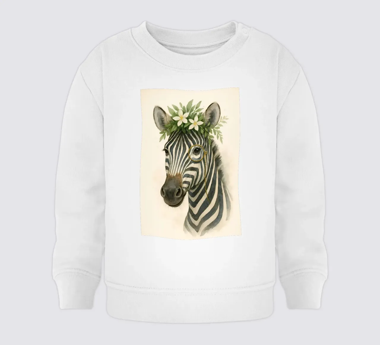Il botanico Zebra felpa neonato da Graceful Desine