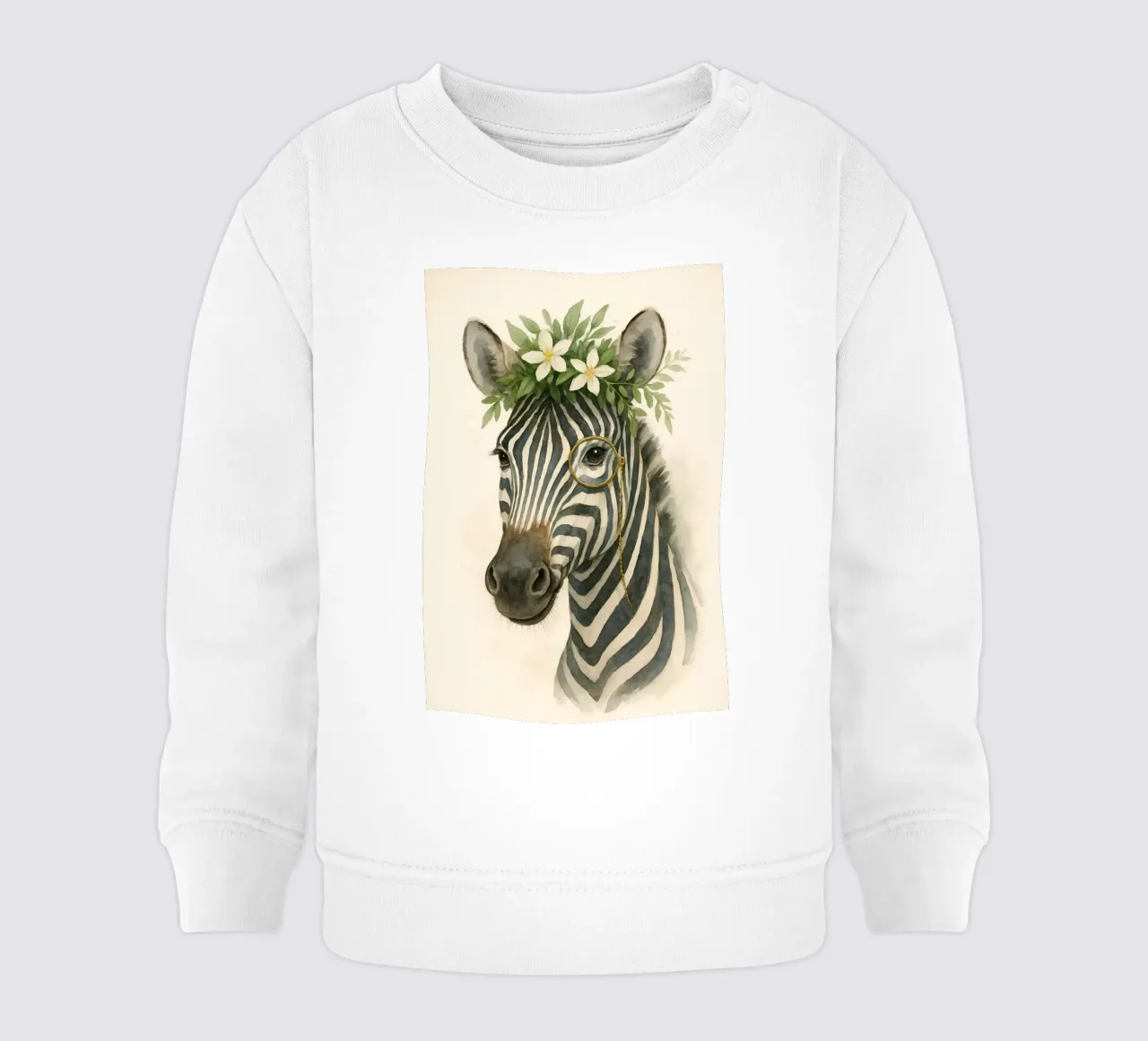 Il botanico Zebra felpa neonato da Graceful Desine