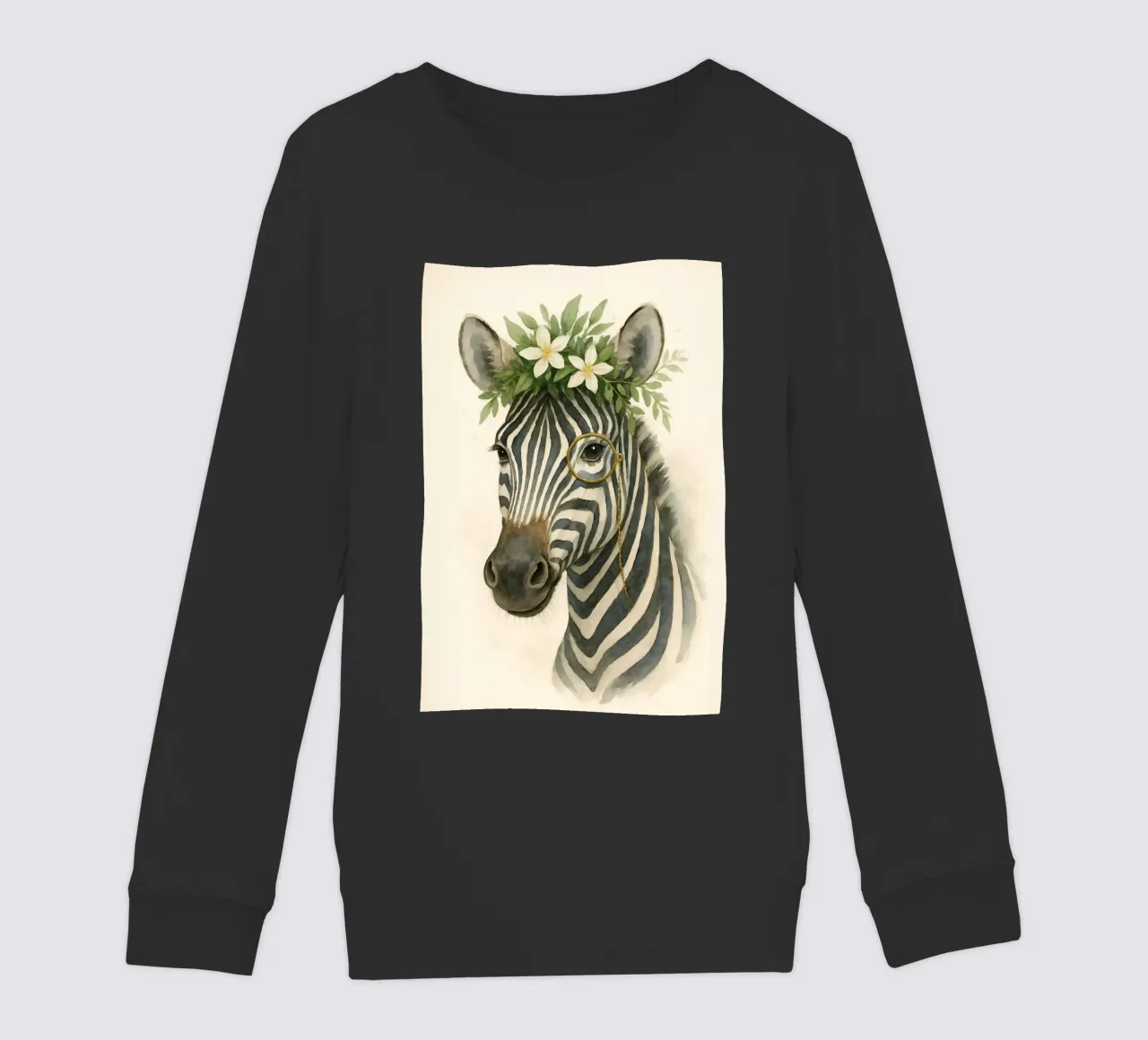 Il botanico Zebra felpa bambino da Graceful Desine