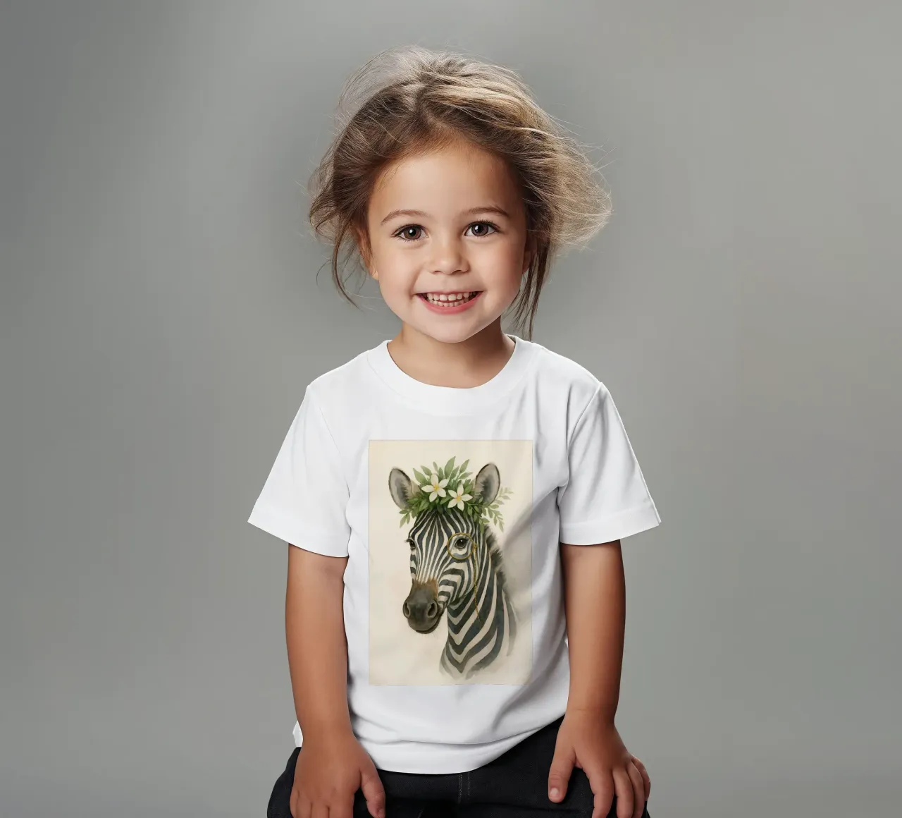 Il botanico Zebra t-shirt bambini da Graceful Desine