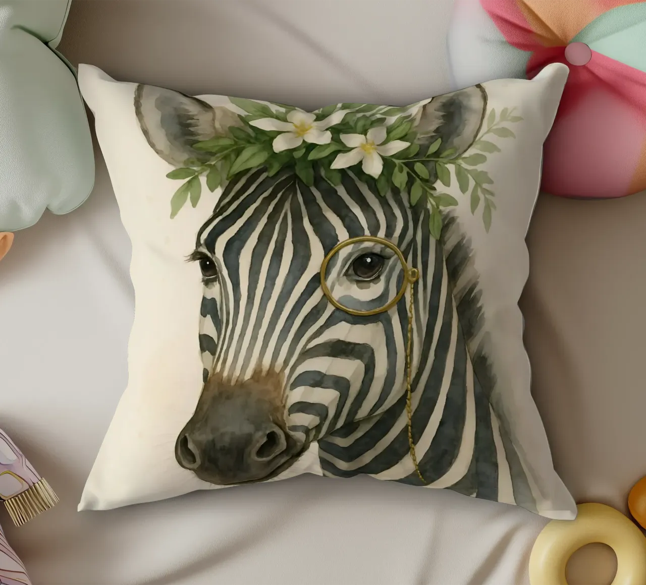 Il botanico Zebra cuscino da Graceful Desine