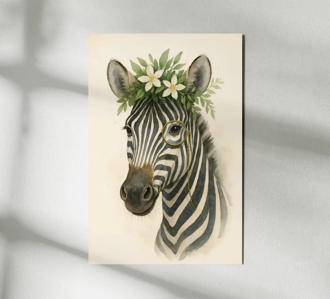 Il botanico Zebra alluminio dibond da Graceful Desine