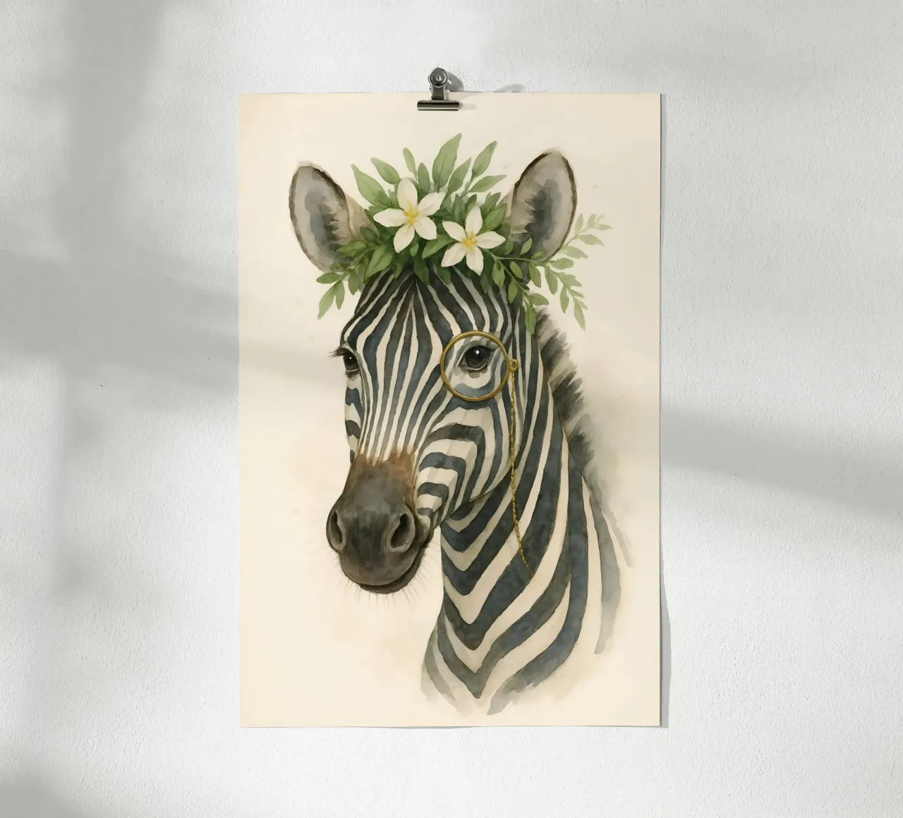 Il botanico Zebra carta hahnemühle da Graceful Desine
