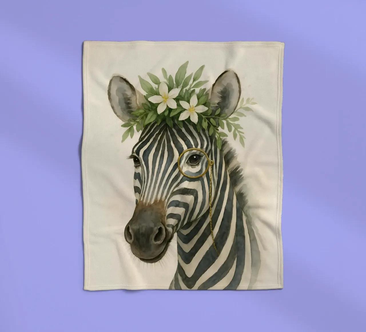 Il botanico Zebra coperta in pile da Graceful Desine