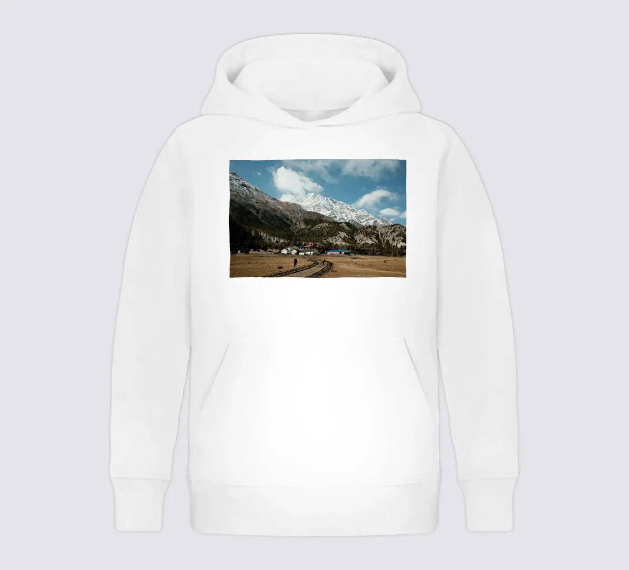 Himalayan Gateway – Trek to the Giants felpa bambino con cappuccio da FujiPrints