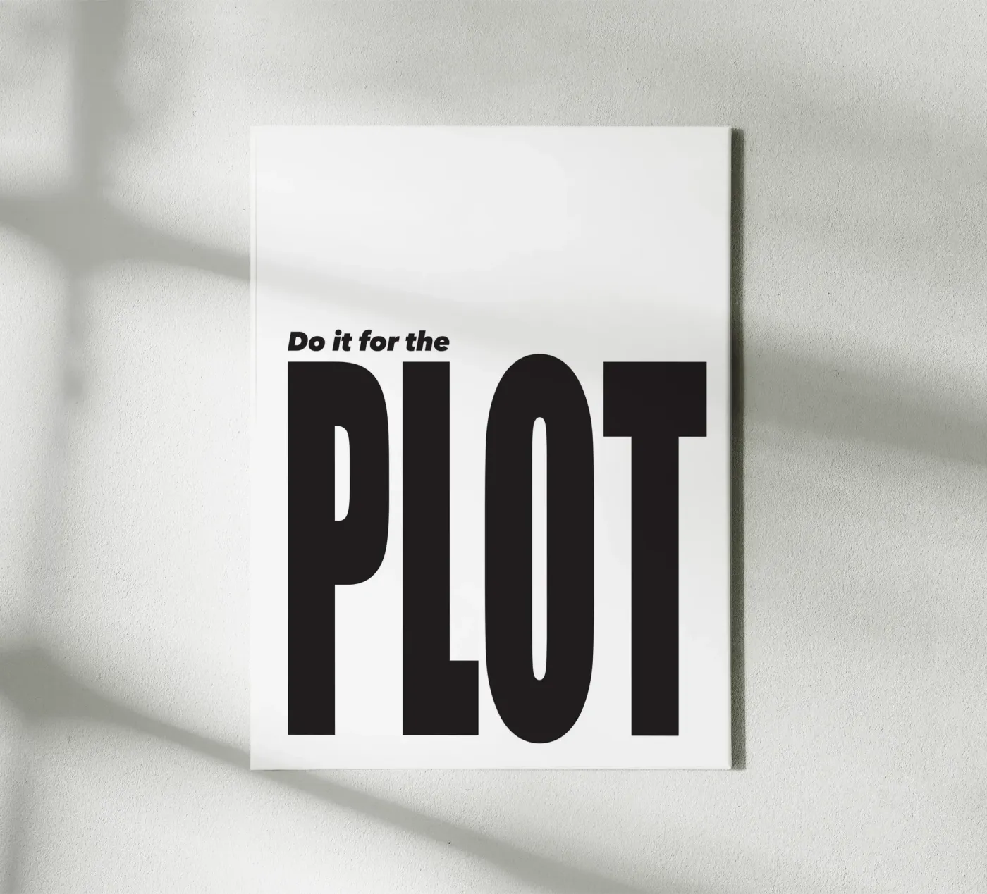 Do it for the plot tela da Form&Font