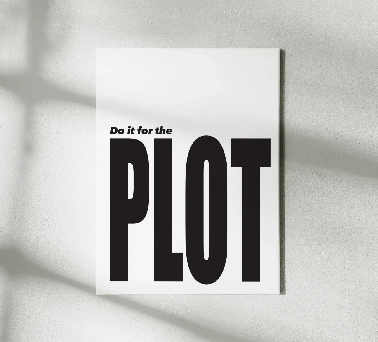 Do it for the plot tela da Form&Font