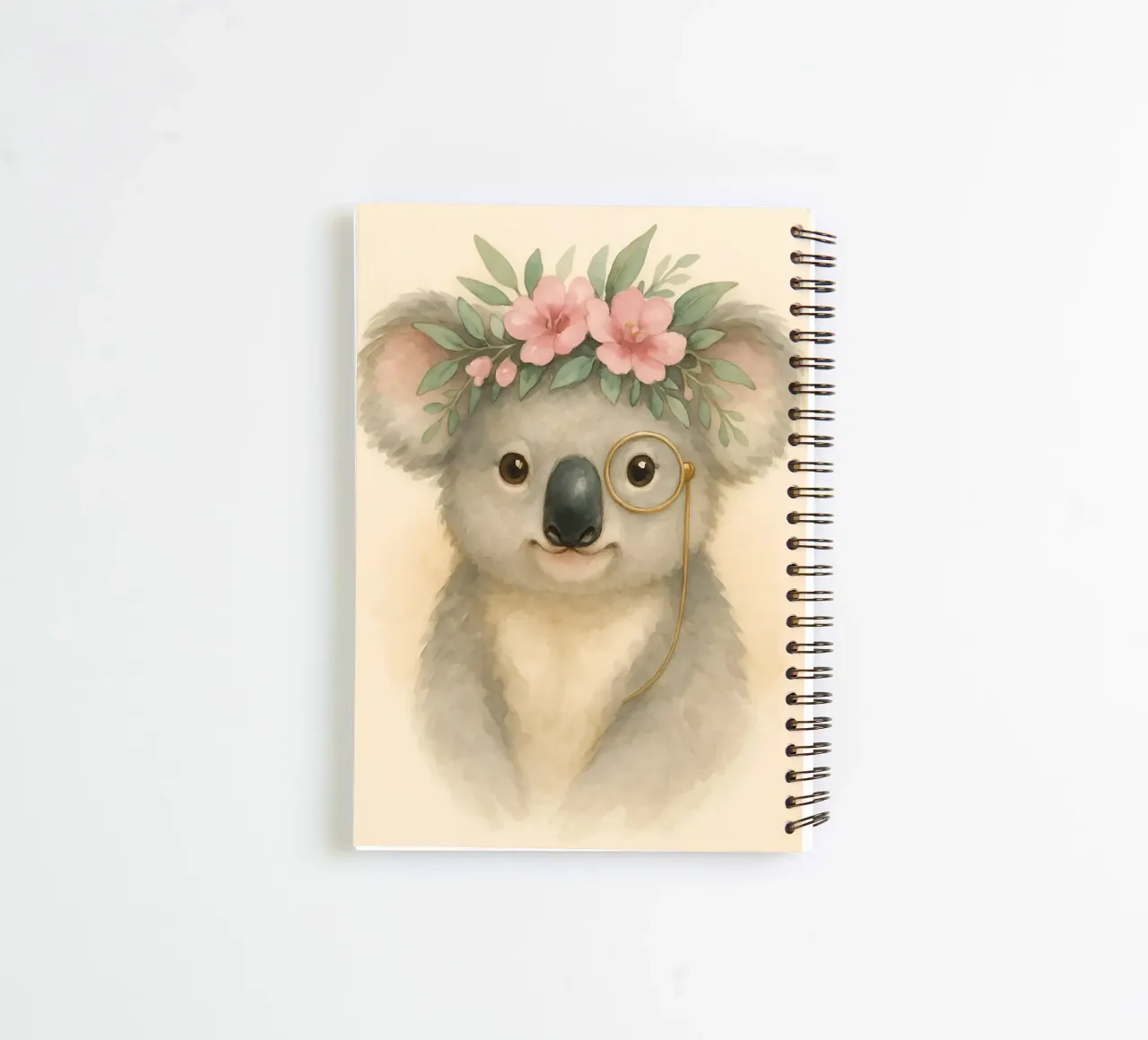 The Gentle Koala Rat spiral notebook by Graceful Desine