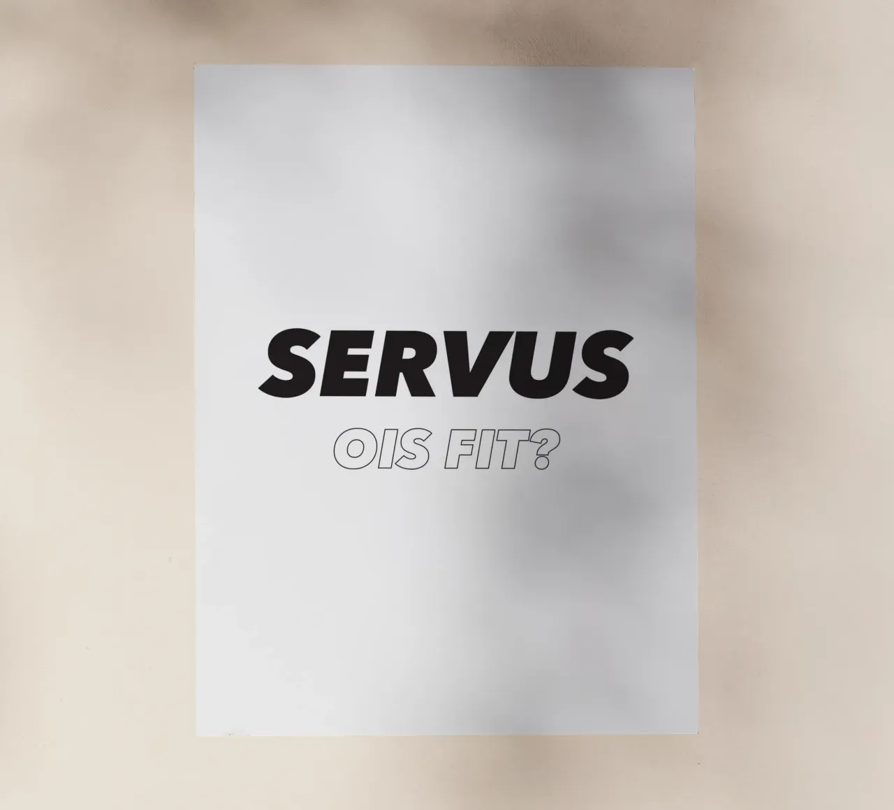 Servus pellicola backlit da Form&Font