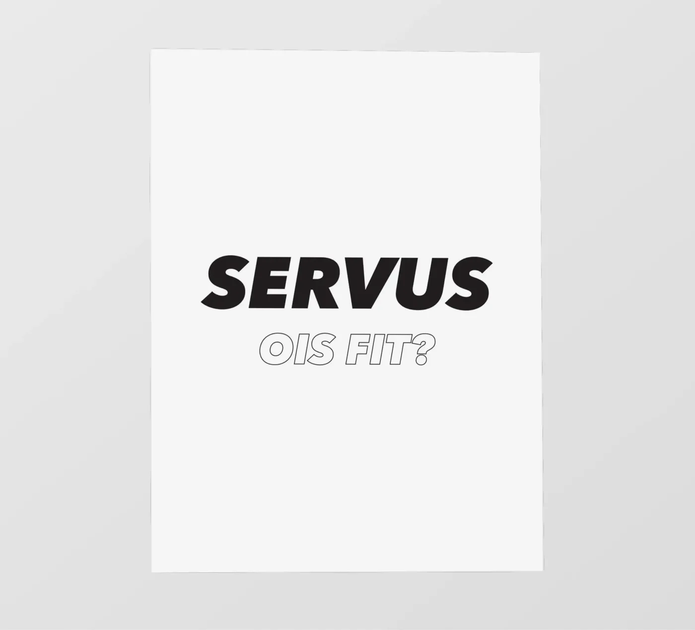 Servus pellicola backlit da Form&Font