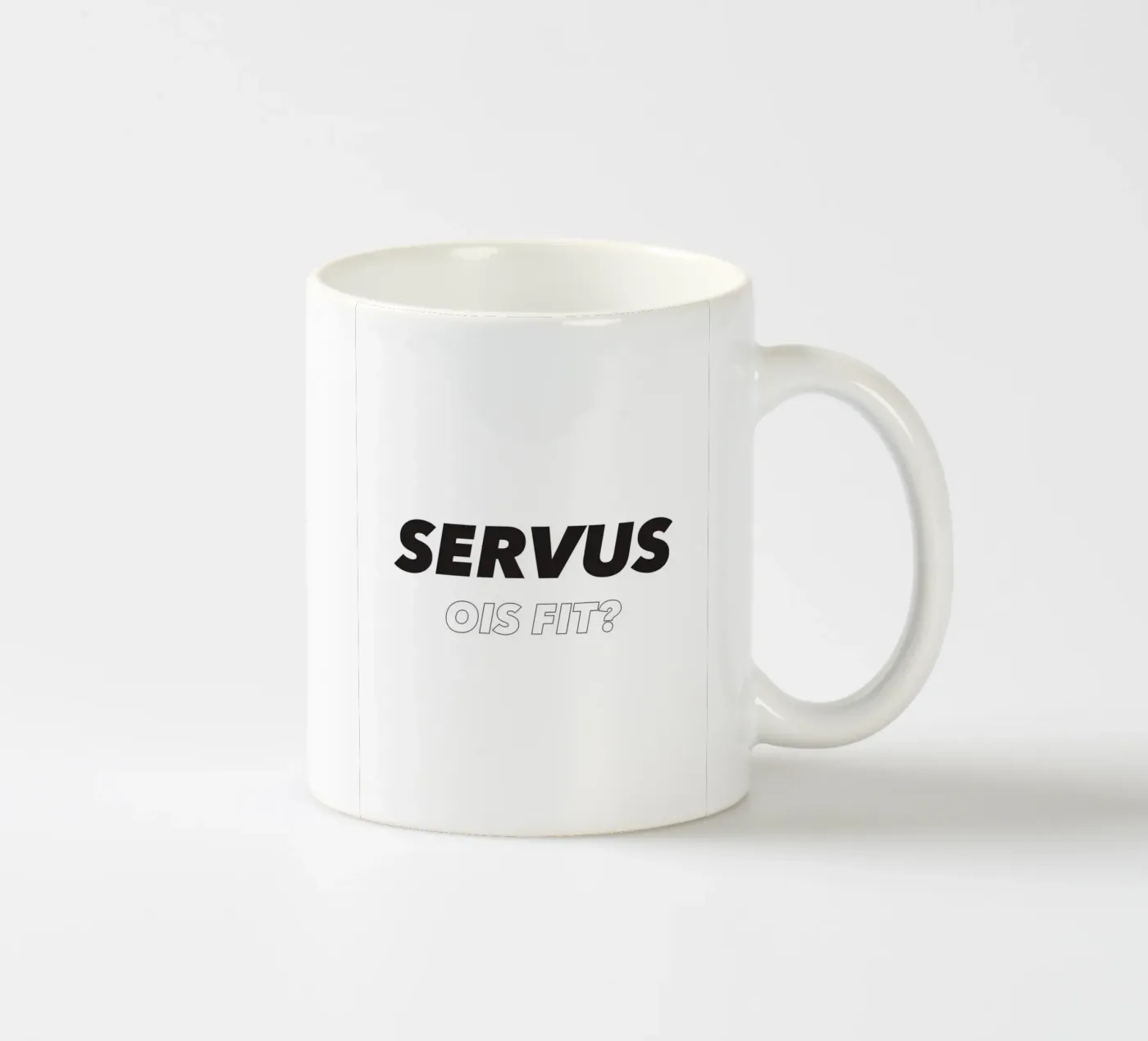Servus ceramic mug by Form&Font