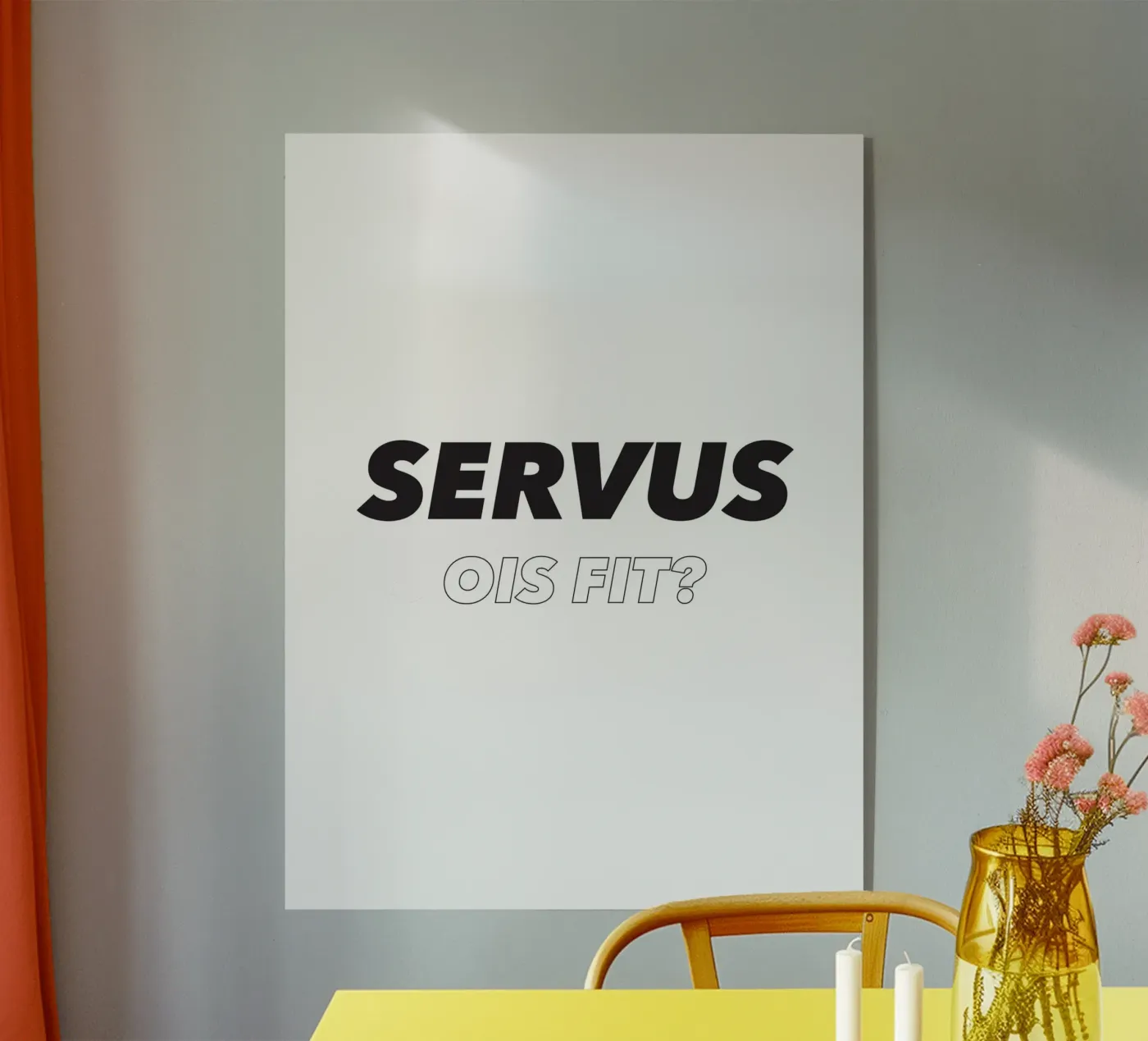 Servus plexiglas de Form&Font