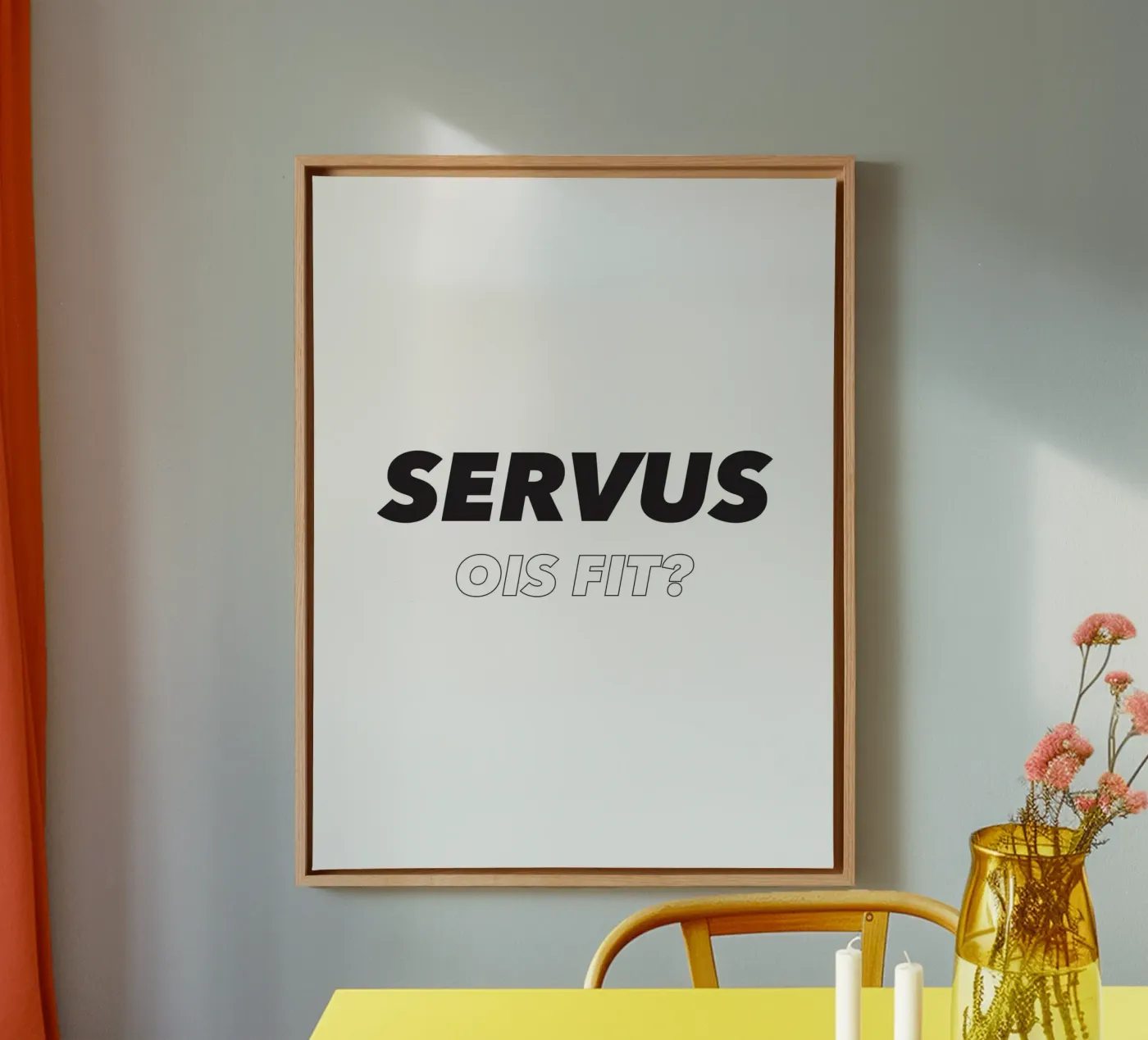 Servus canvas by Form&Font