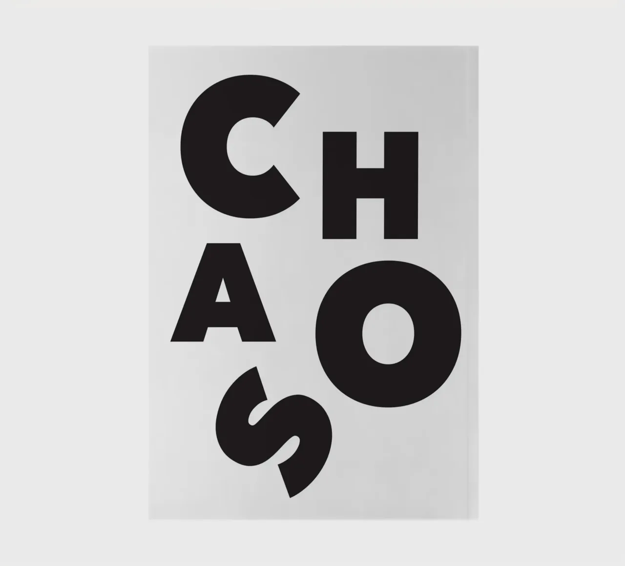 Chaos notebook by Form&Font