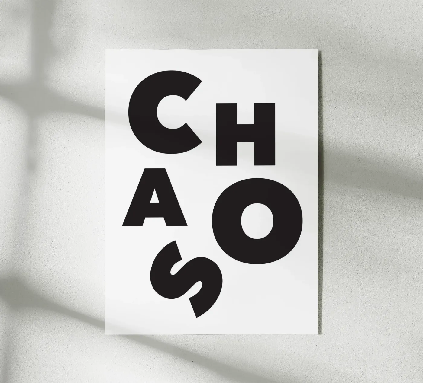 Chaos plexiglass da Form&Font