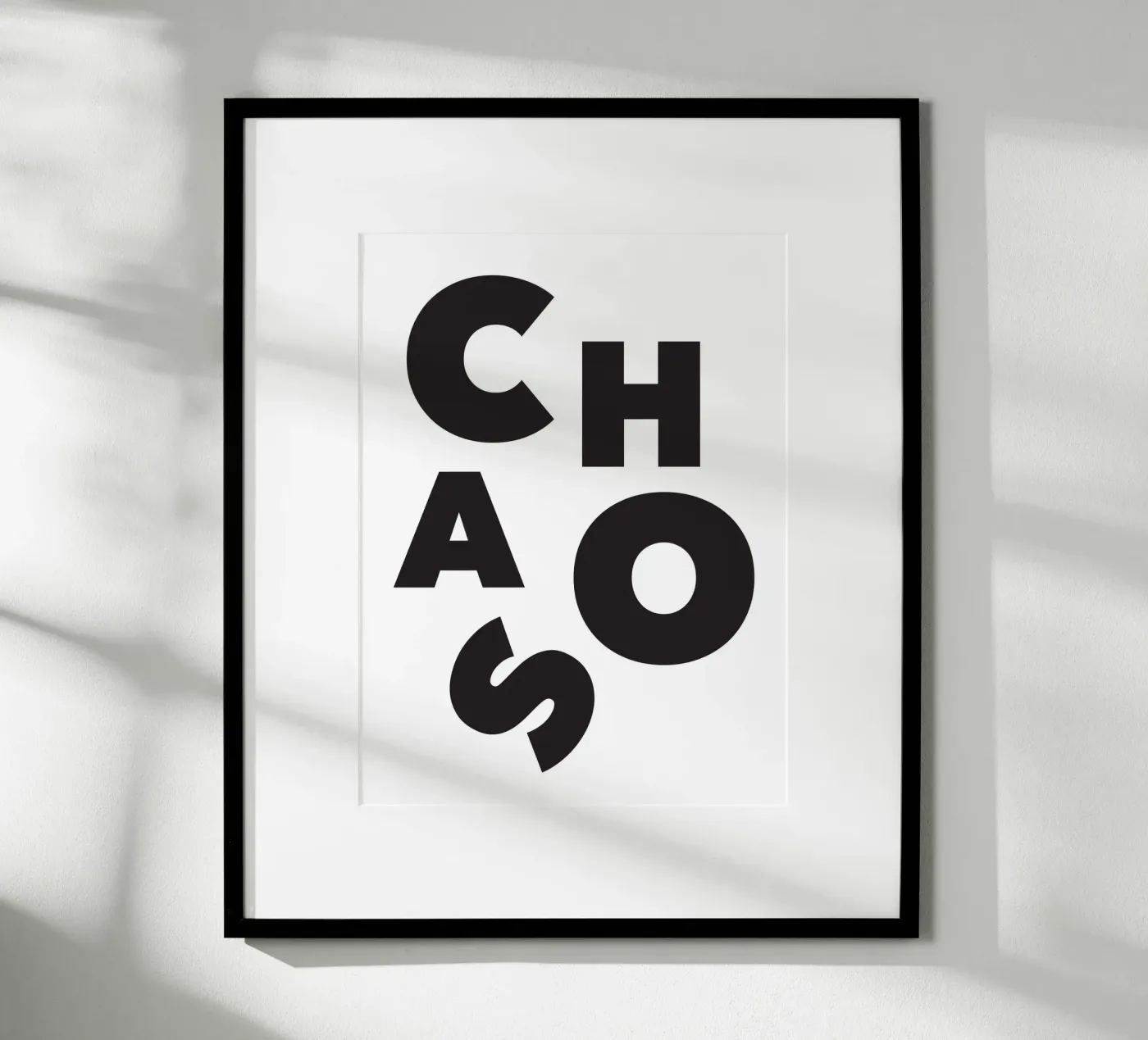 Chaos poster da Form&Font