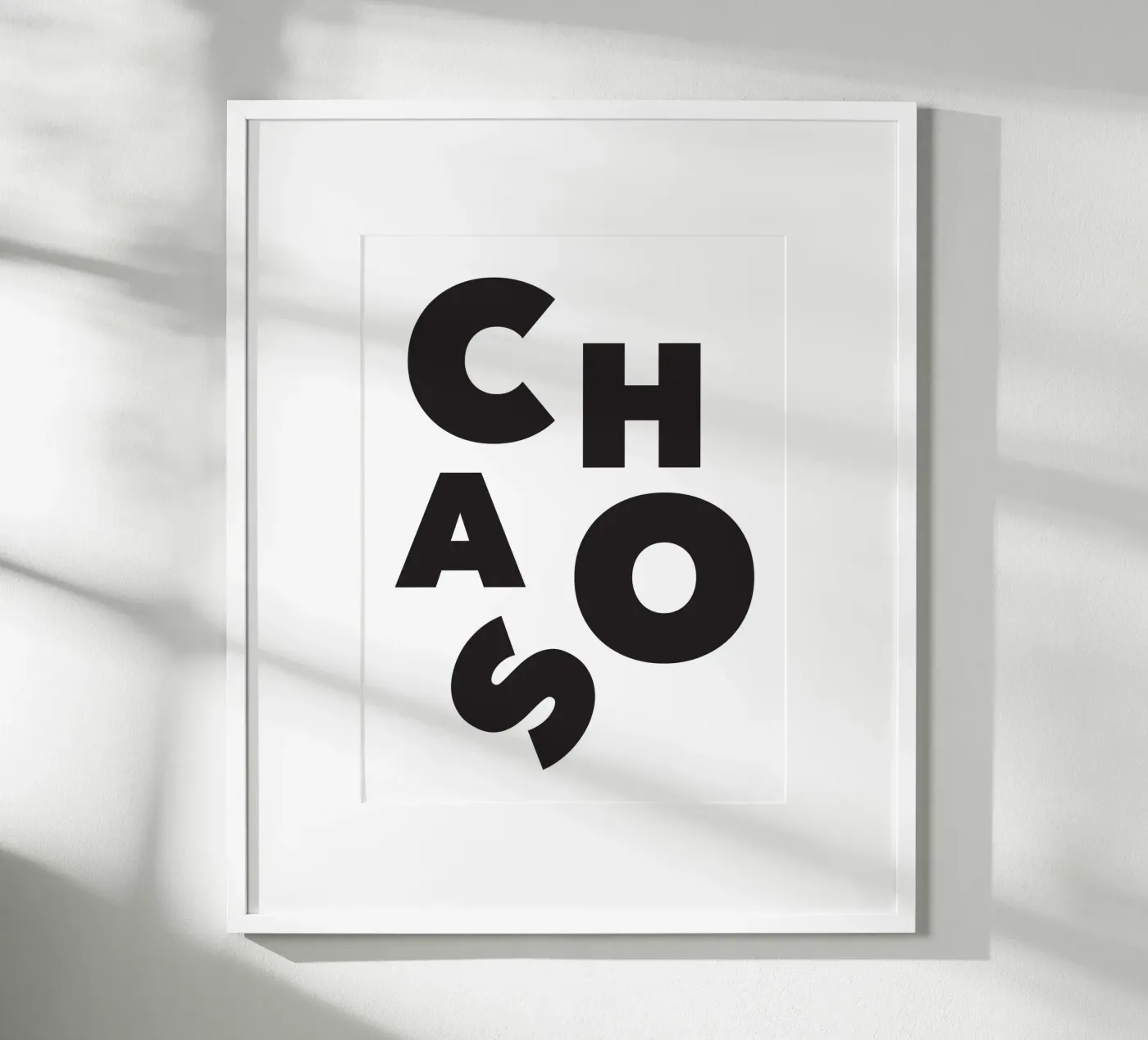 Chaos poster da Form&Font