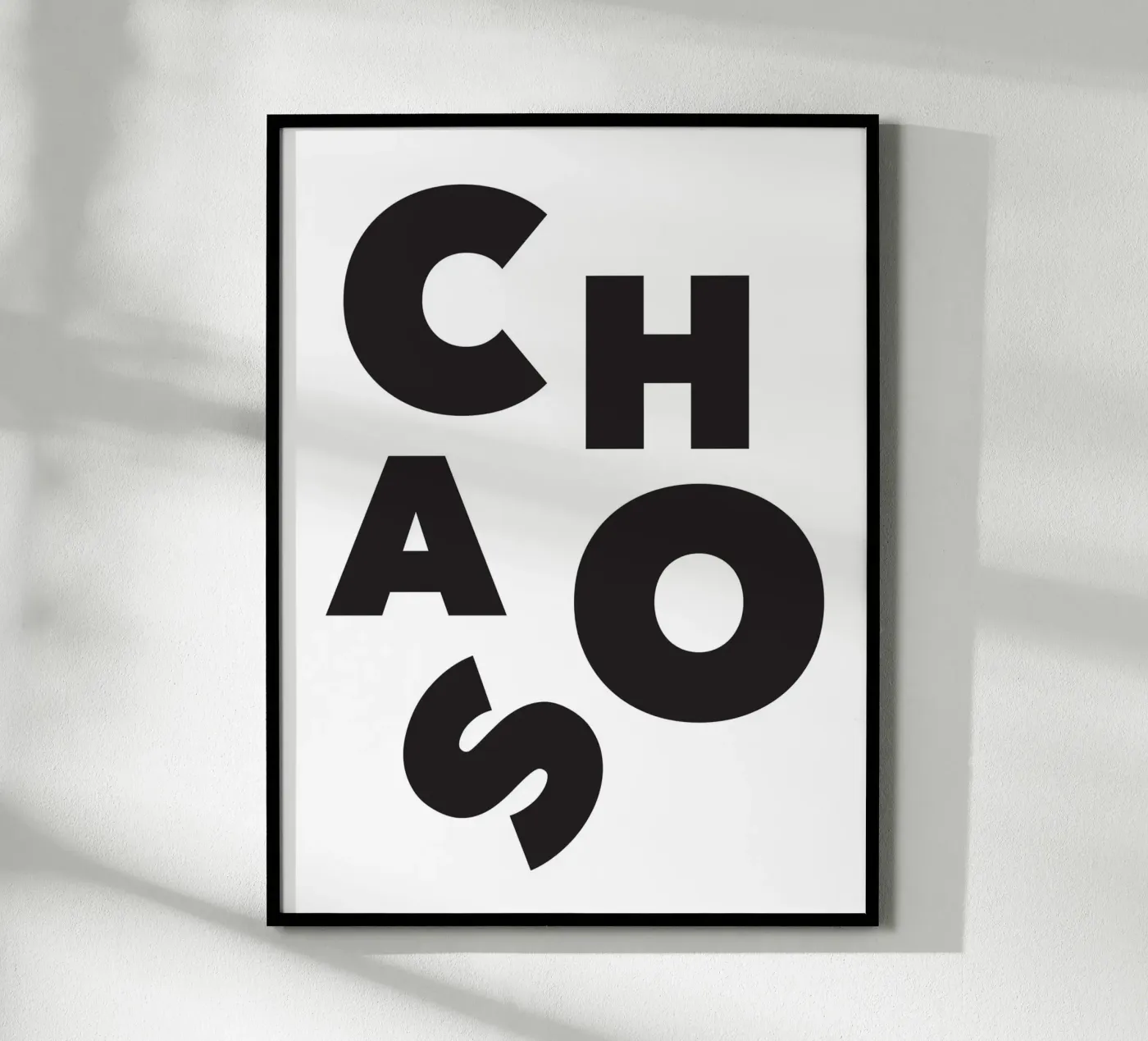 Chaos poster da Form&Font