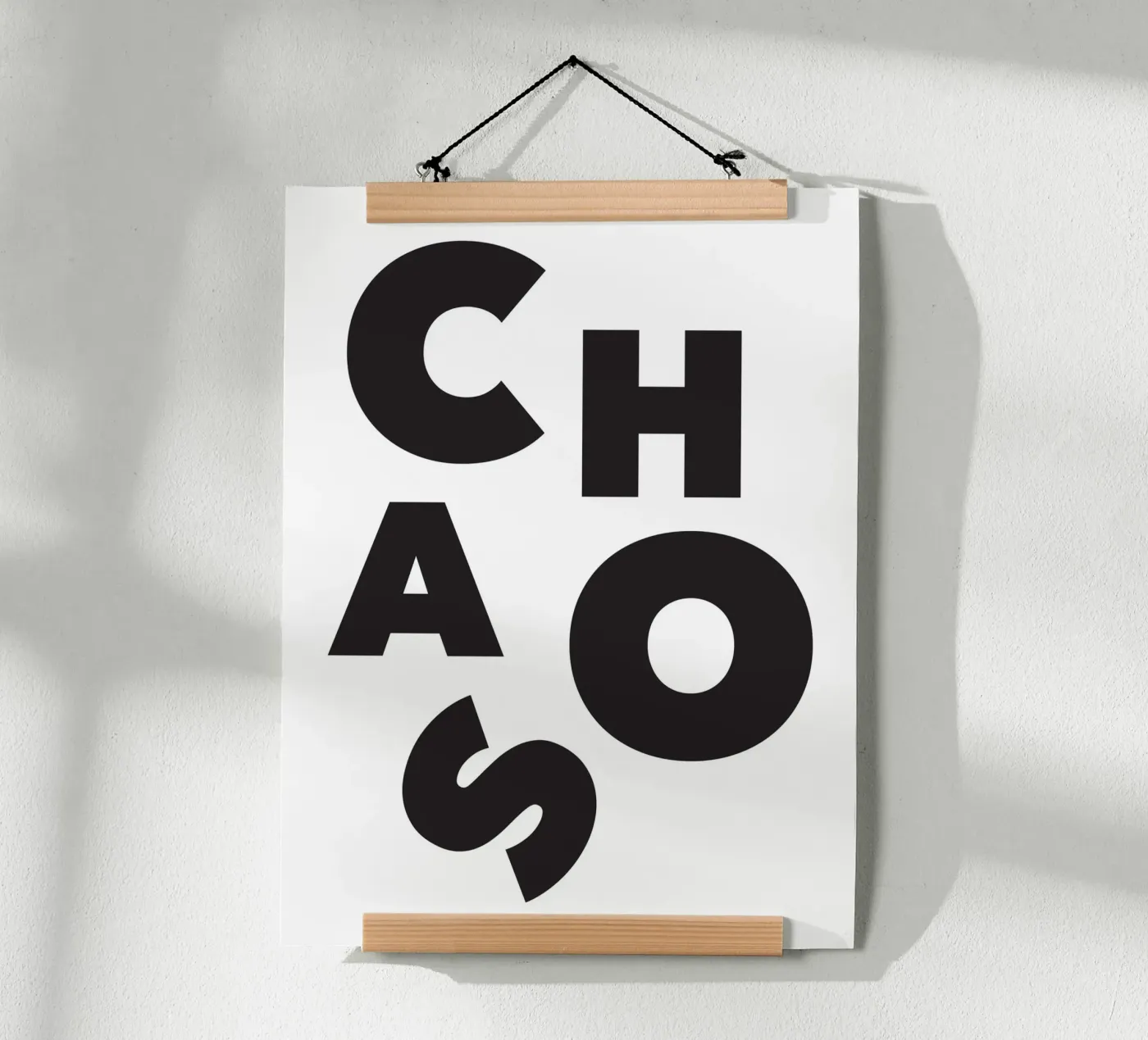 Chaos poster da Form&Font