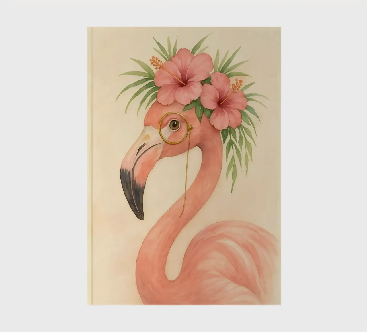 L'aristocrate du Flamingo carnet de notes de Graceful Desine