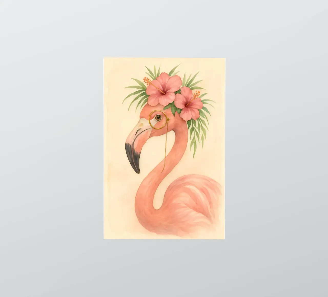 Der Flamingo-Aristokrat Sticker von Graceful Desine