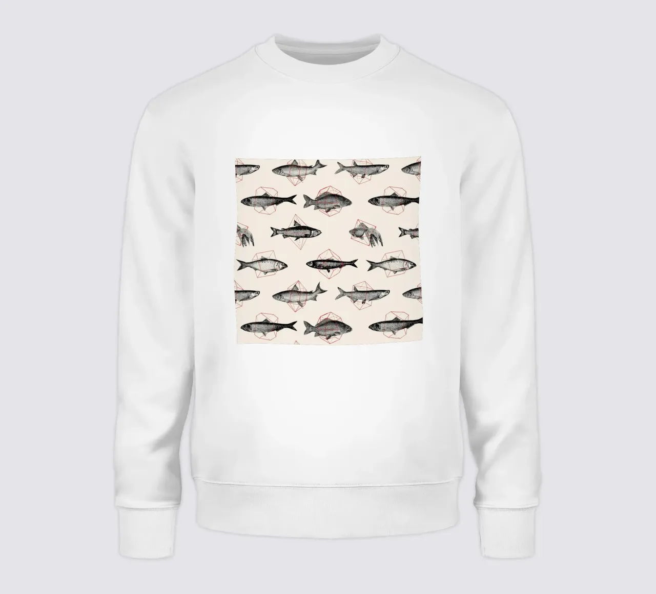 Fishes in Geometrics felpa da Florent Bodart