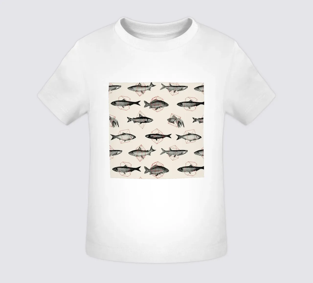 Fishes in Geometrics maglietta neonato da Florent Bodart