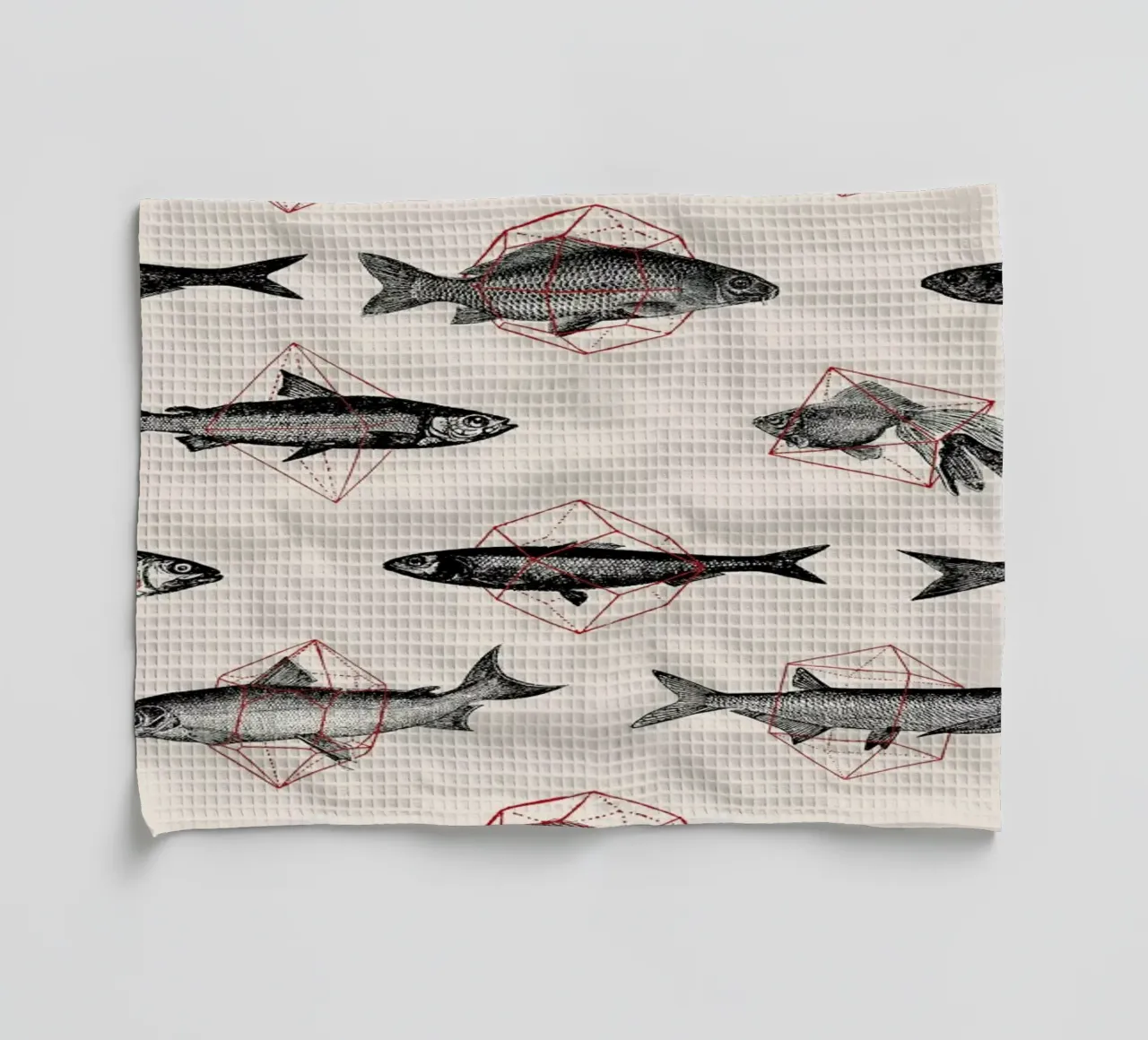 Fishes in Geometrics canovaccio da cucina da Florent Bodart