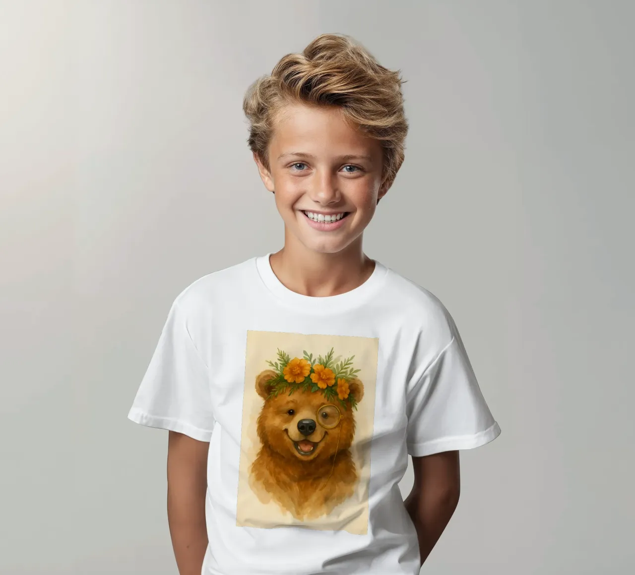 L'orso botanico t-shirt bambini da Graceful Desine