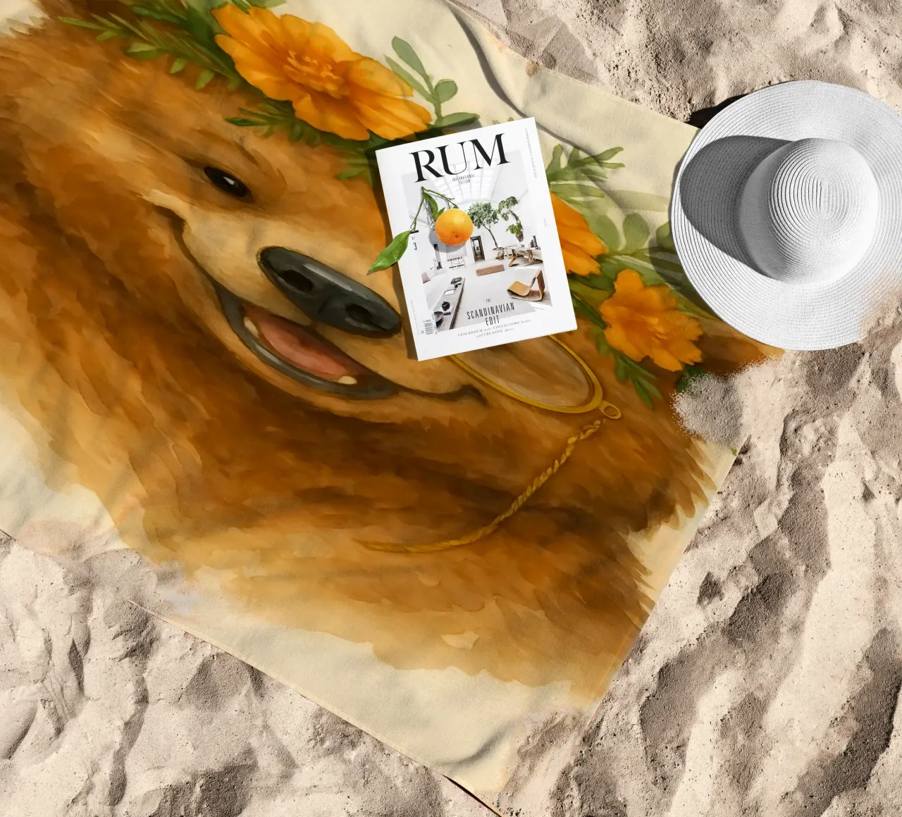 L'orso botanico telo mare da Graceful Desine