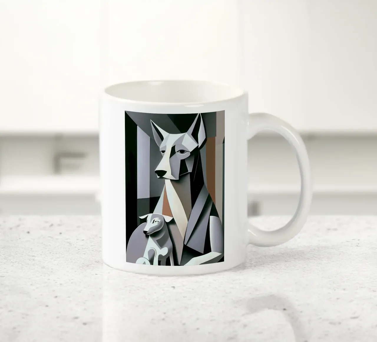 Cane geometrico tazza in ceramica da Brayan