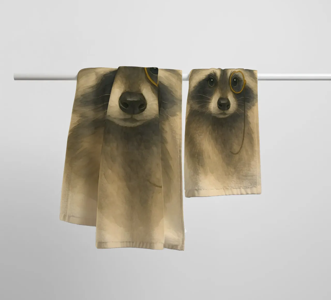 The Dapper Bandit towel by Graceful Desine