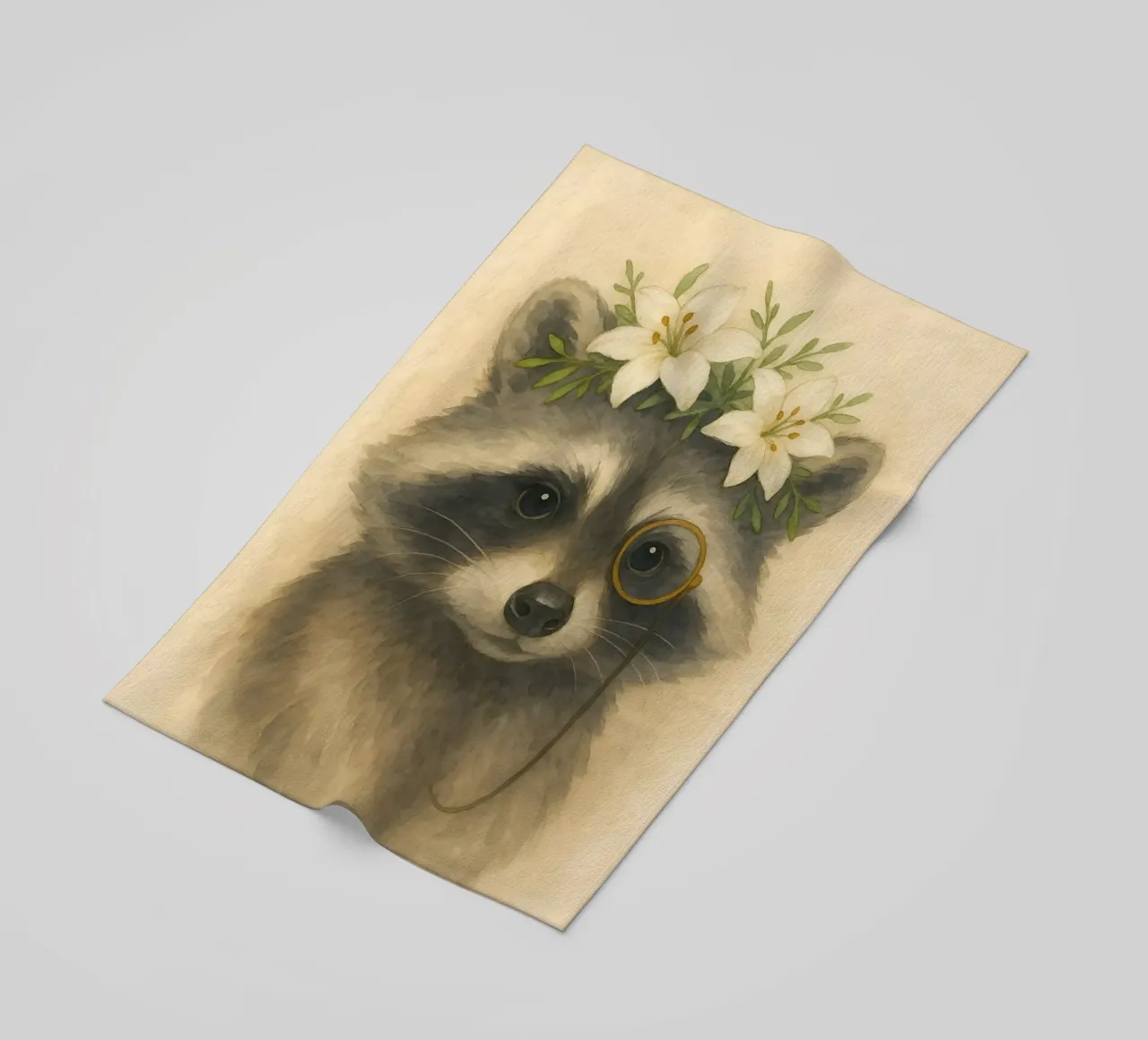 The Dapper Bandit beach towel by Graceful Desine