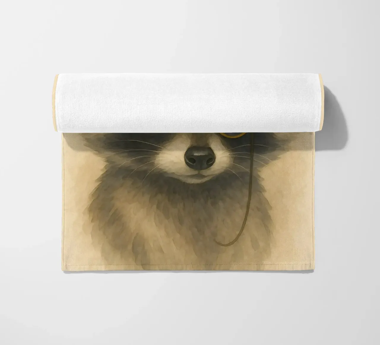 The Dapper Bandit beach towel by Graceful Desine