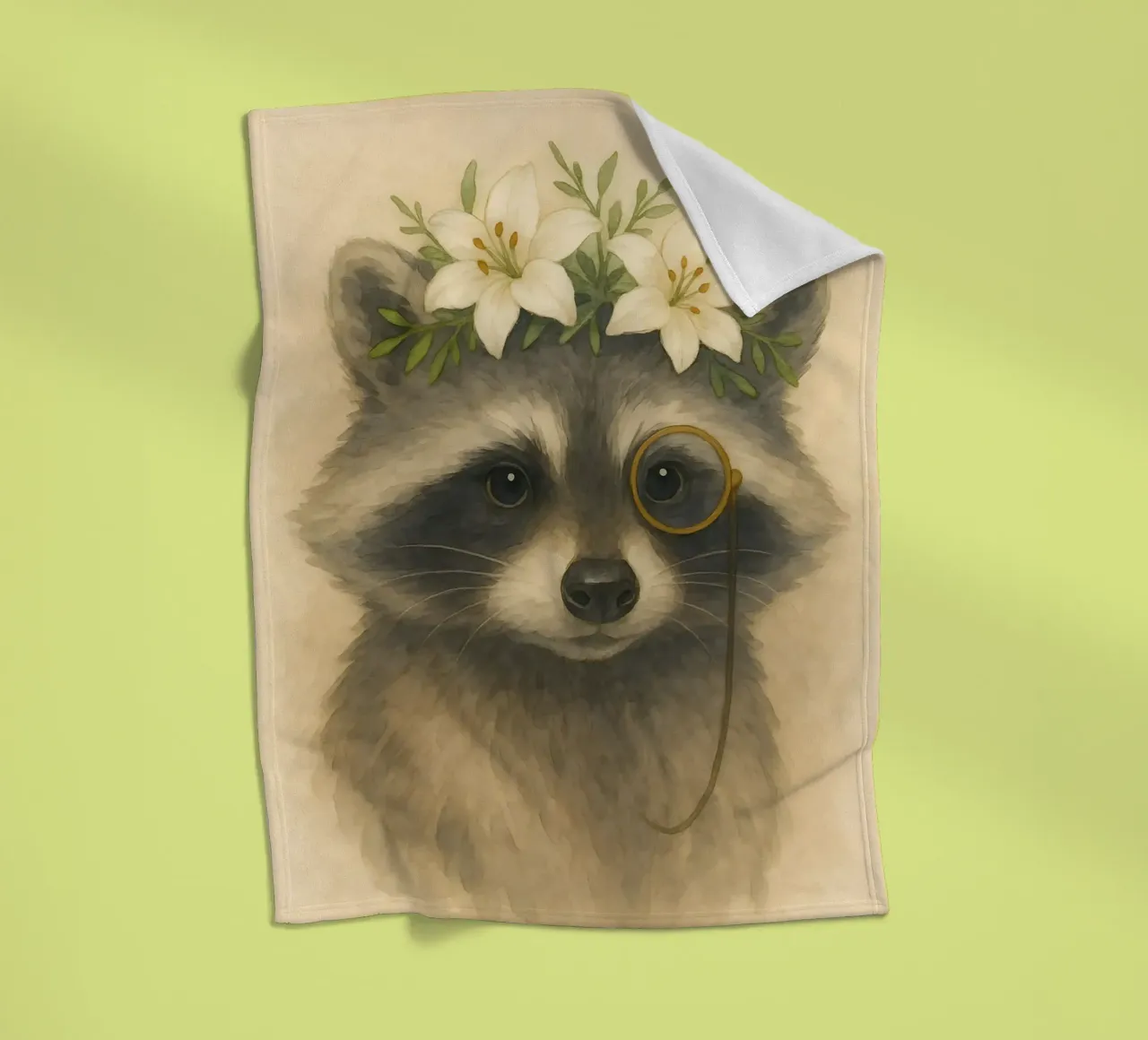 Der Dapper Bandit Fleecedecke von Graceful Desine