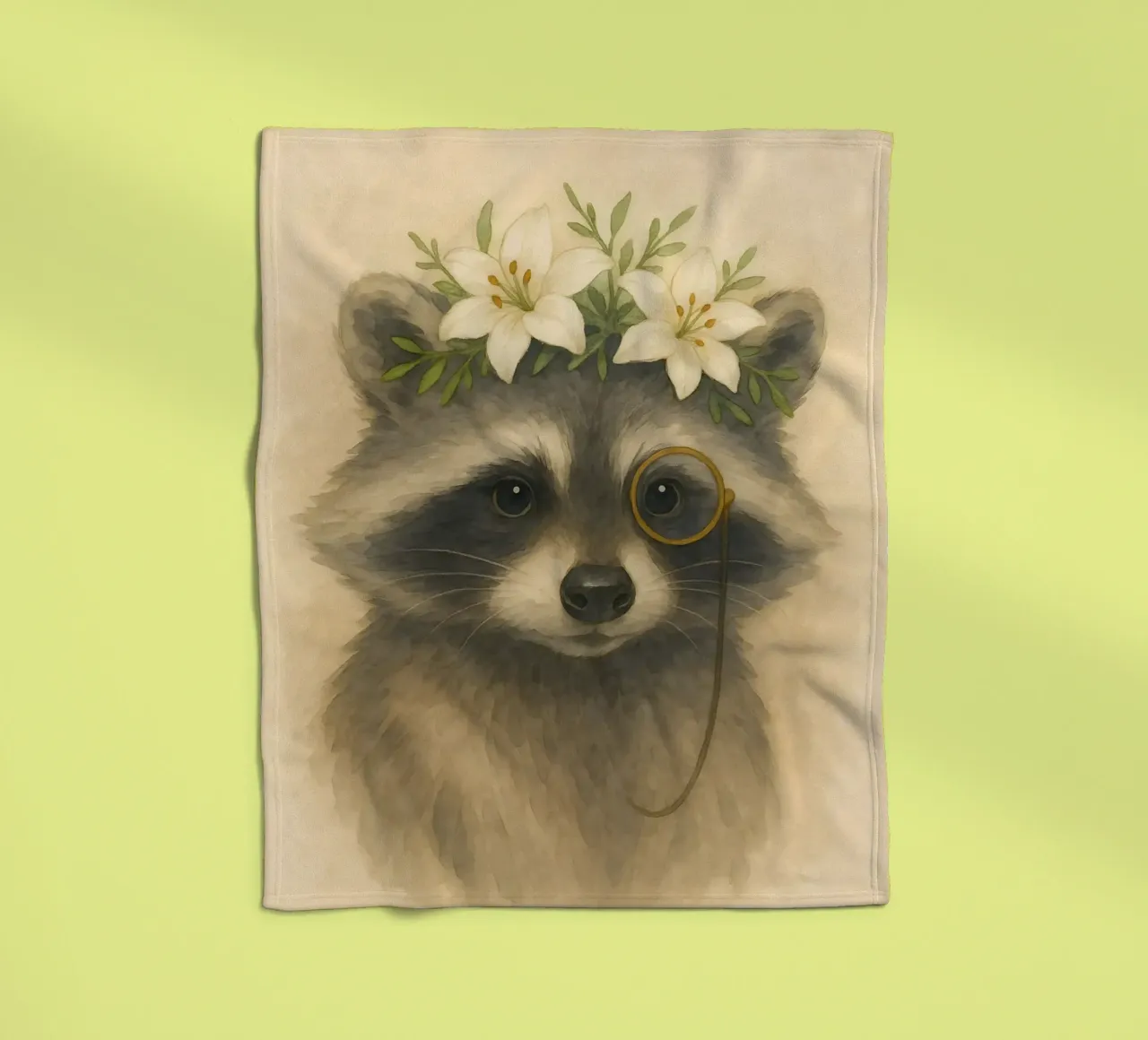 Der Dapper Bandit Fleecedecke von Graceful Desine