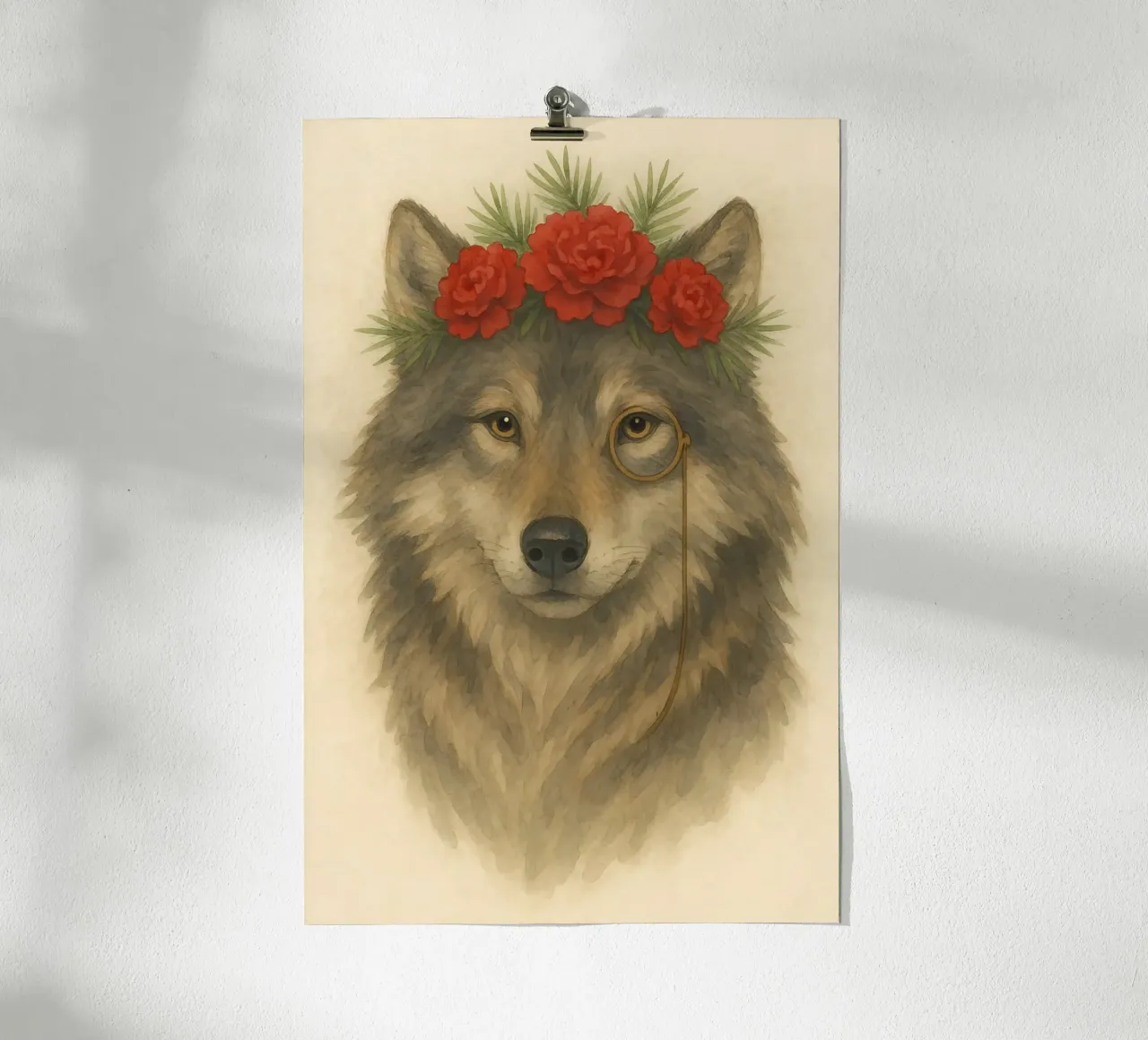 Il Nobile Selvaggio poster con telaio in plastica da Graceful Desine