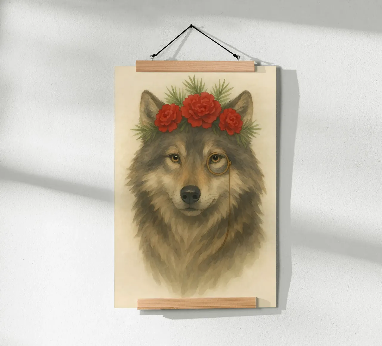 Il Nobile Selvaggio poster con telaio in plastica da Graceful Desine
