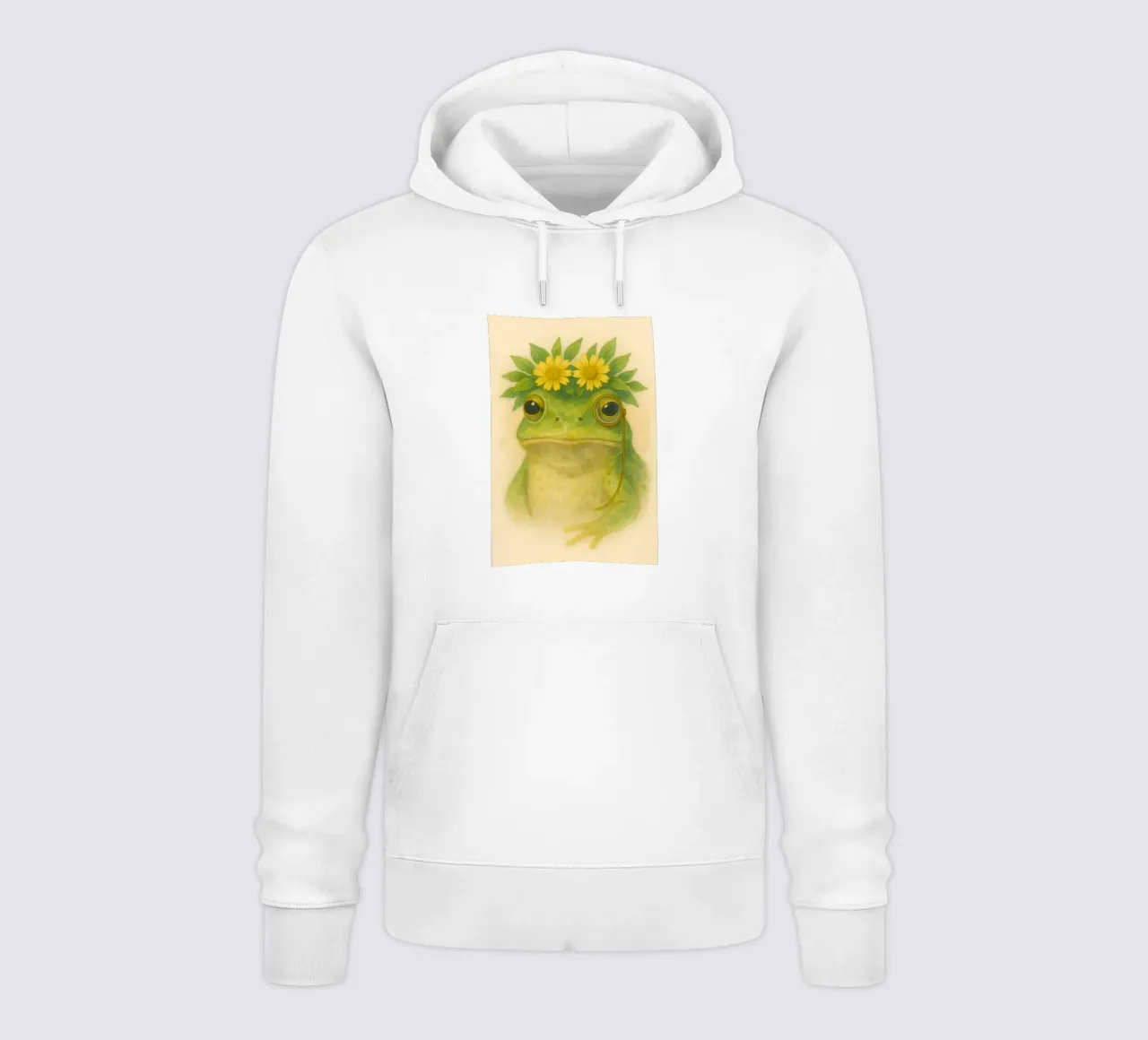 Rana gentile in fiore felpa con cappuccio da Graceful Desine