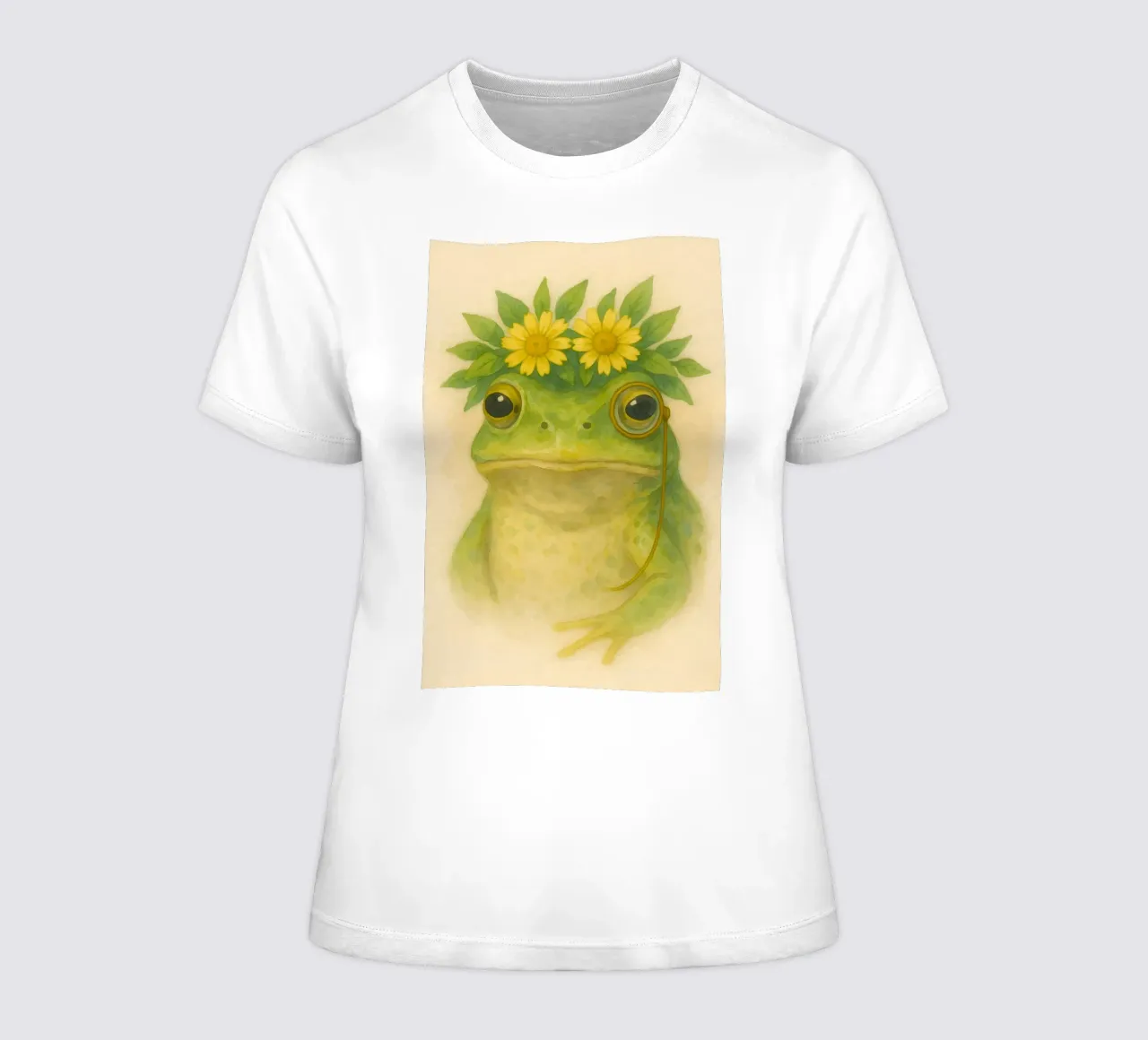 Rana gentile in fiore t-shirt da donna da Graceful Desine