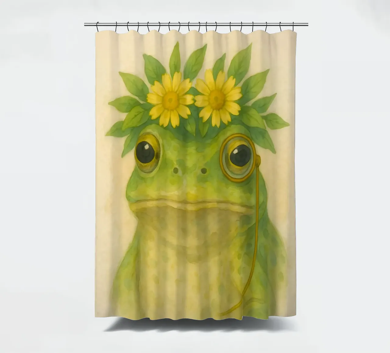 Rana gentile in fiore tenda da doccia da Graceful Desine