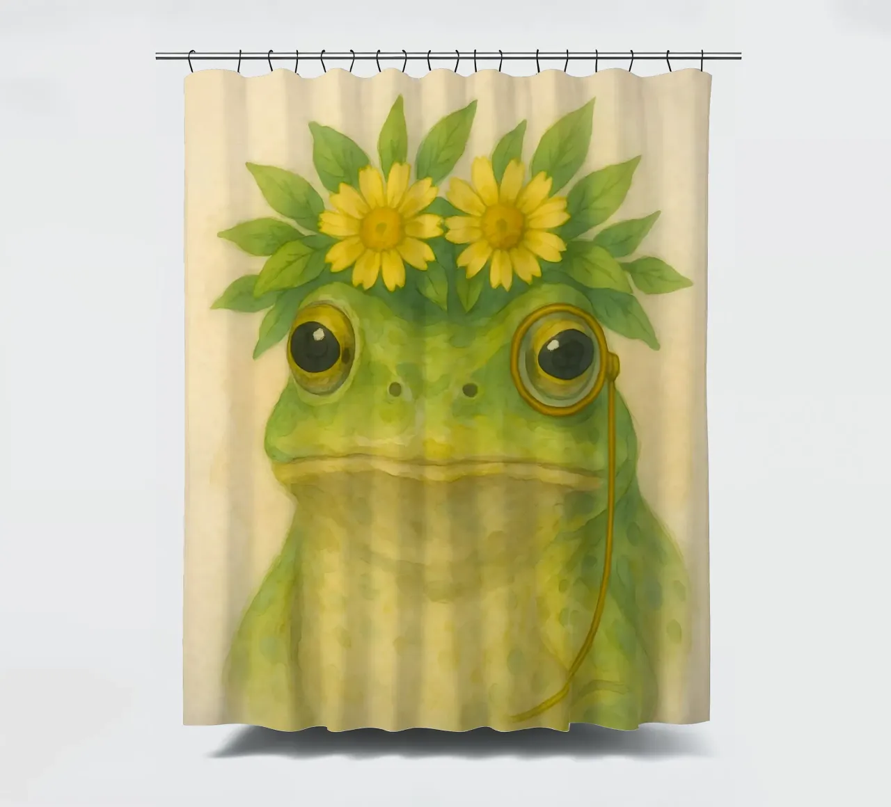 Rana gentile in fiore tenda da doccia da Graceful Desine