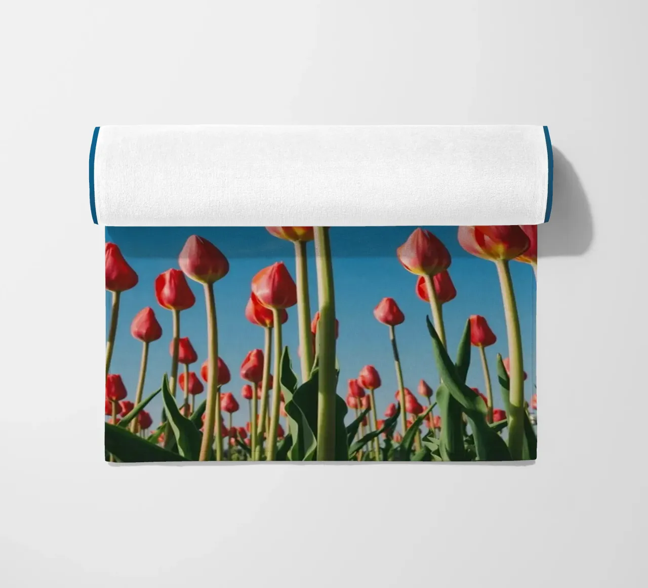 stems green leaves beach towel by cofa home