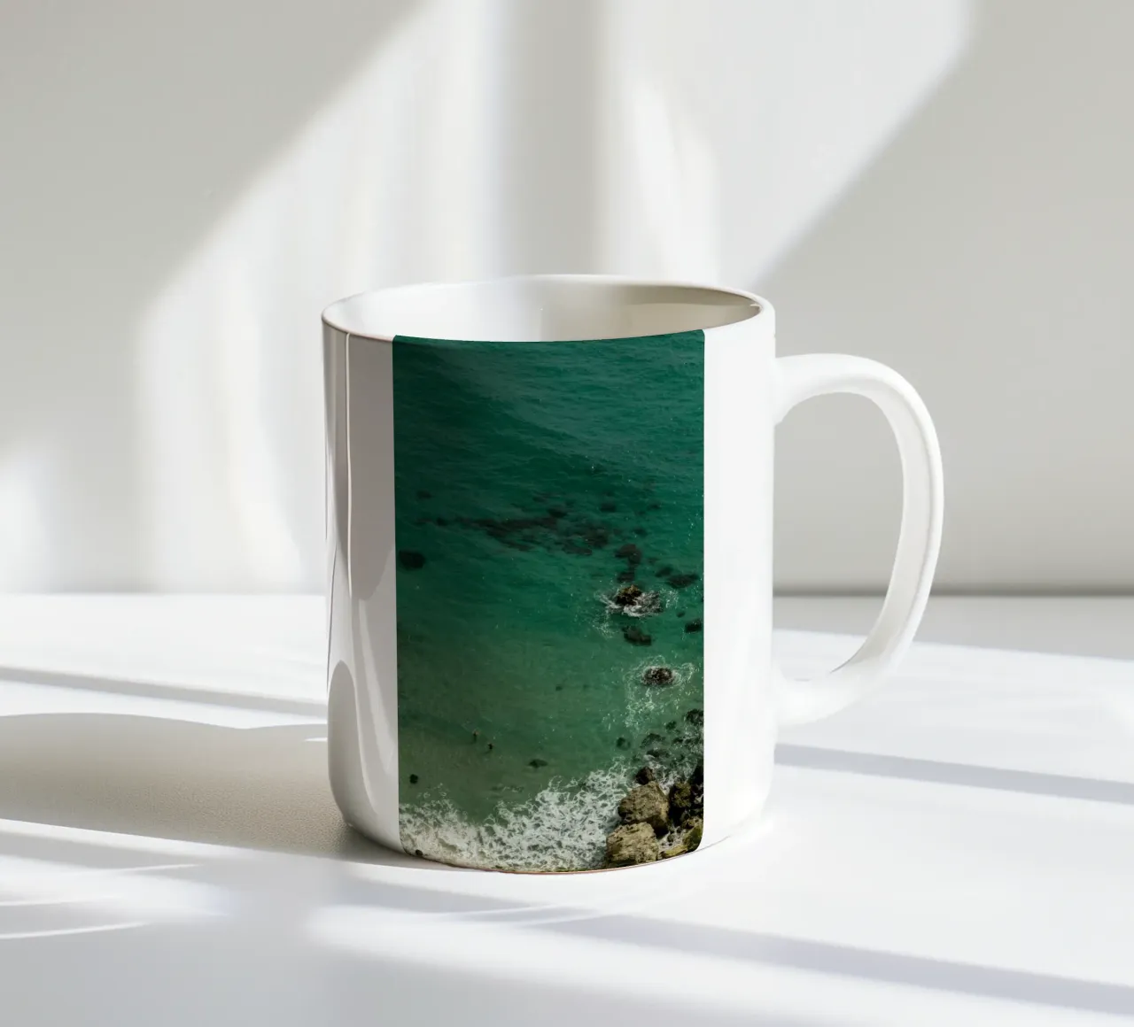 turquoise water tazza in ceramica da Horsire