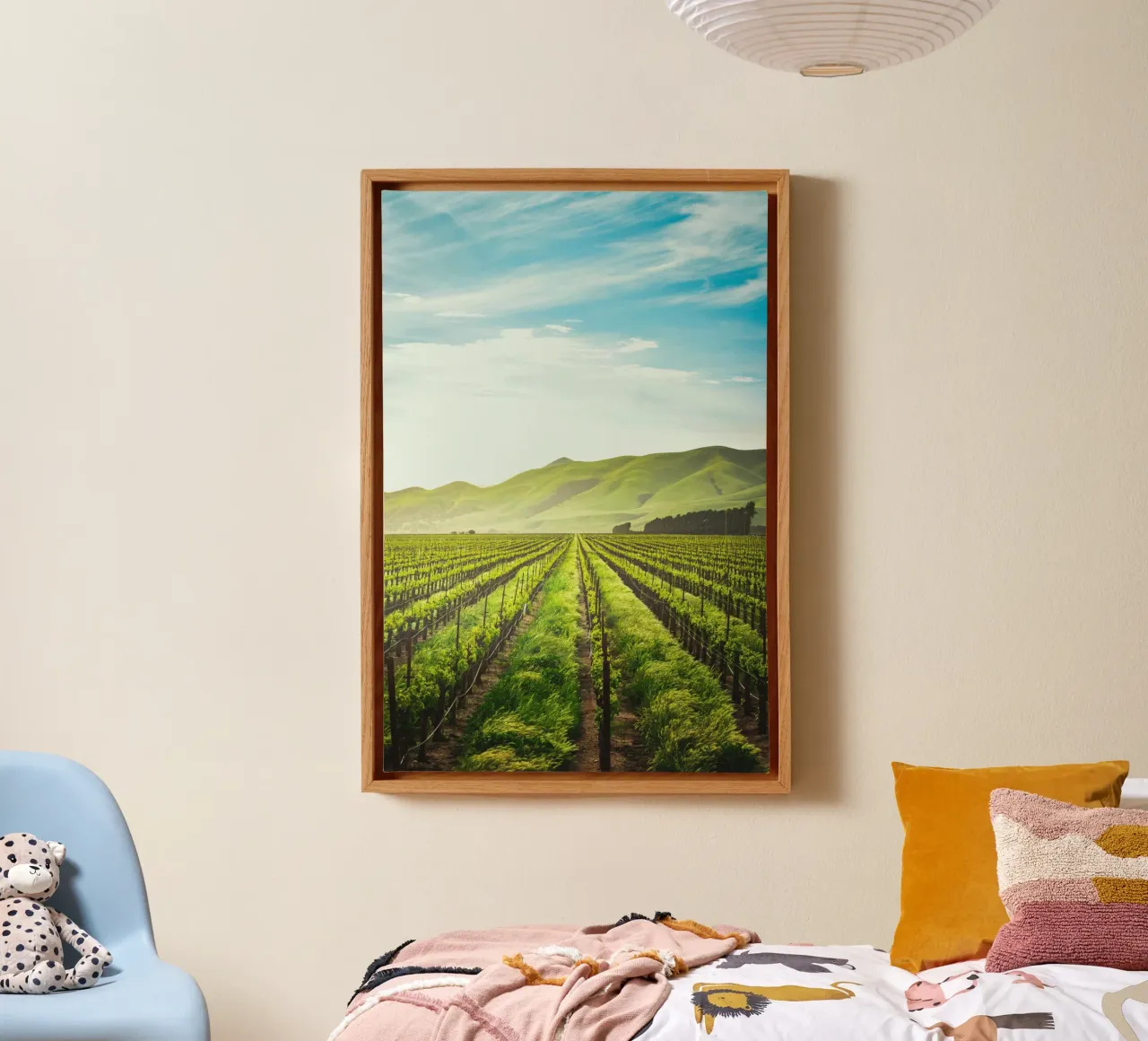 agriculture field tela con Cornice a cassetta da cofa home