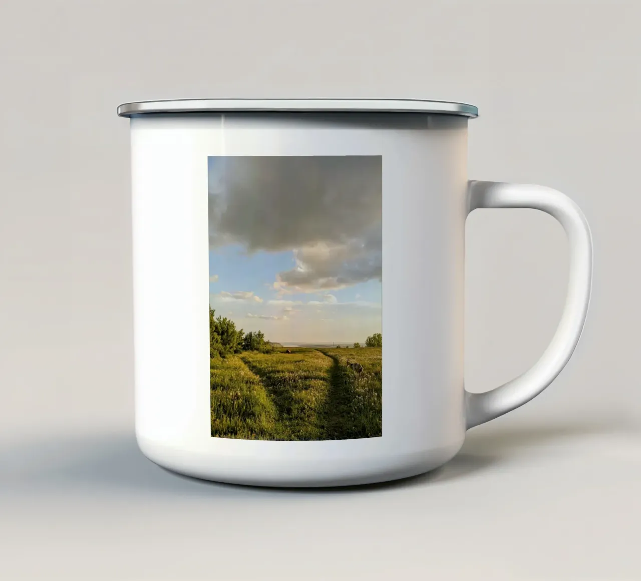 wildflowers sunlight tazza in smalto da Horsire