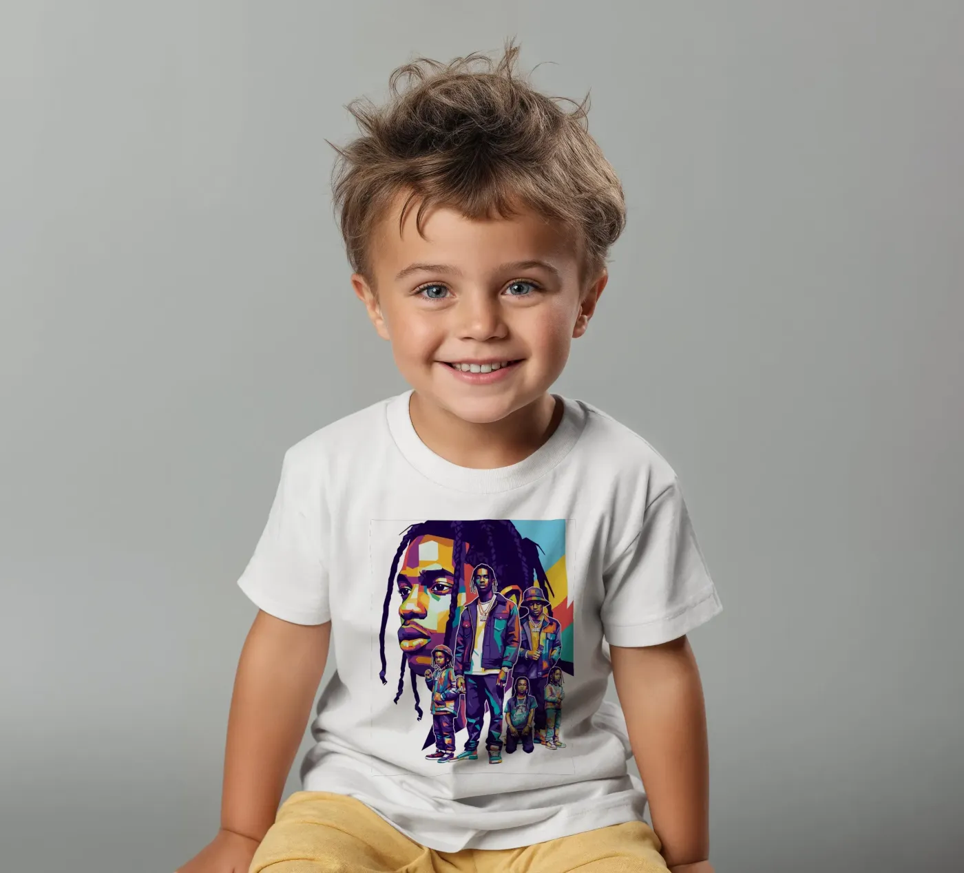 Travis Scott evolution t-shirt bambini da Hantamrata