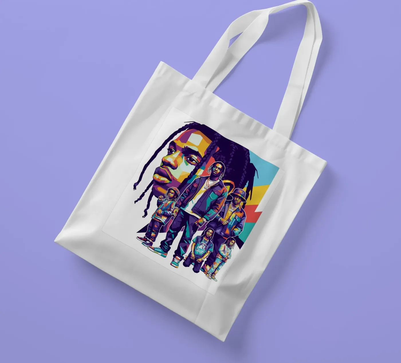 Travis Scott evolution borsa in juta da Hantamrata