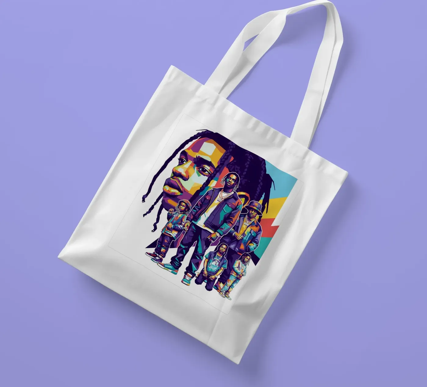 Travis Scott evolution borsa in juta da Hantamrata